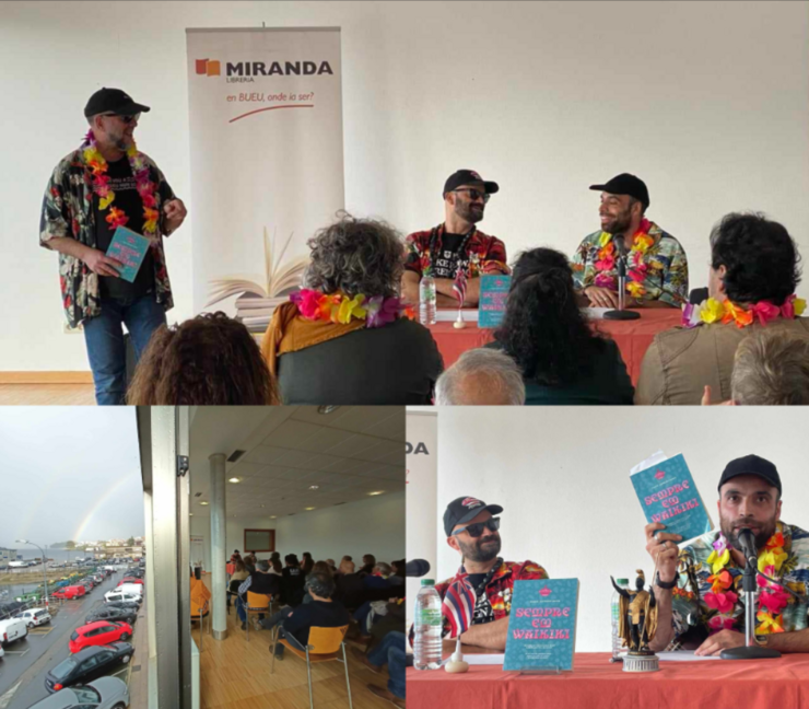 Suso Samartinho presentando o seu libro