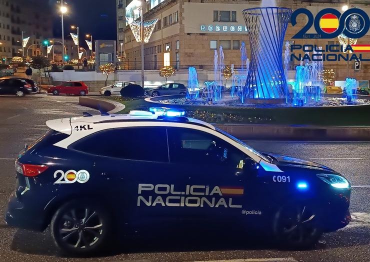 Coche da Policía Nacional en Vigo 