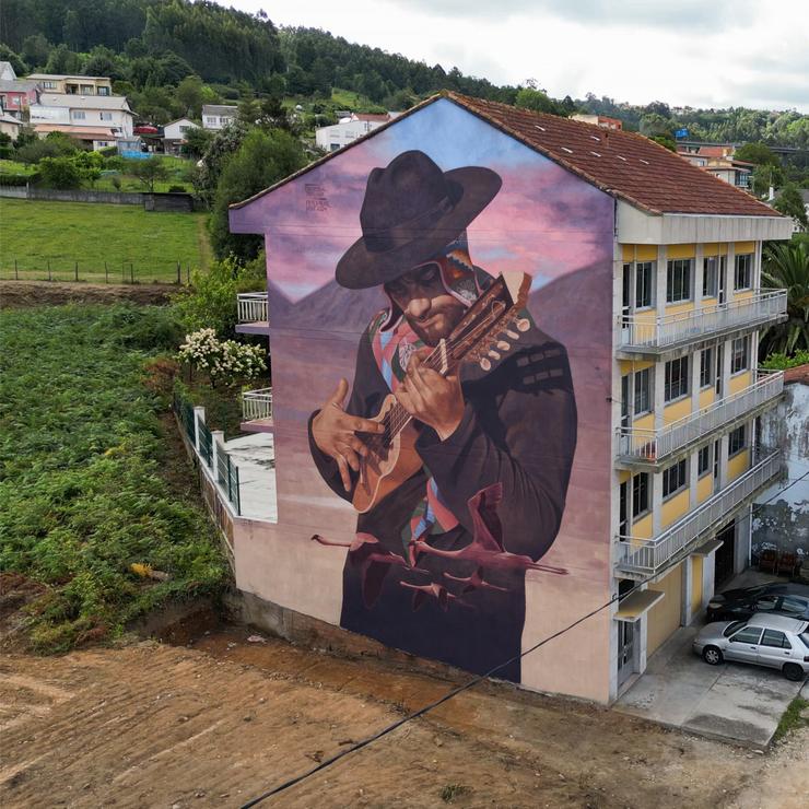 Traballo de Fene que acaba de ser nomeado mellor mural do mundo 2024 