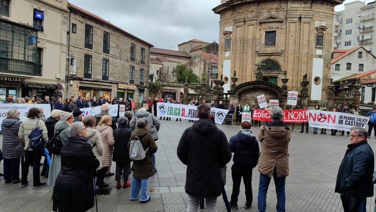 Concentración convocada por Eólica así non en Pontevedra 