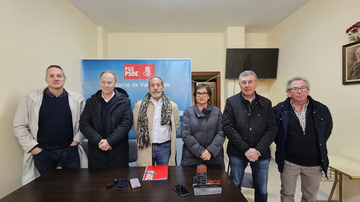 Rolda de prensa dos socialistas en Viana de Birlo (Ourense). PSOE OURENSE 