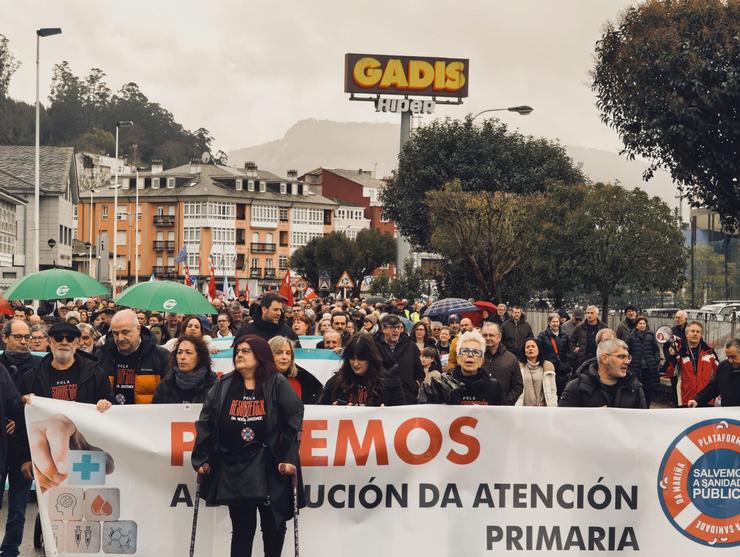 Manifestación de hoxe en Viveiro 