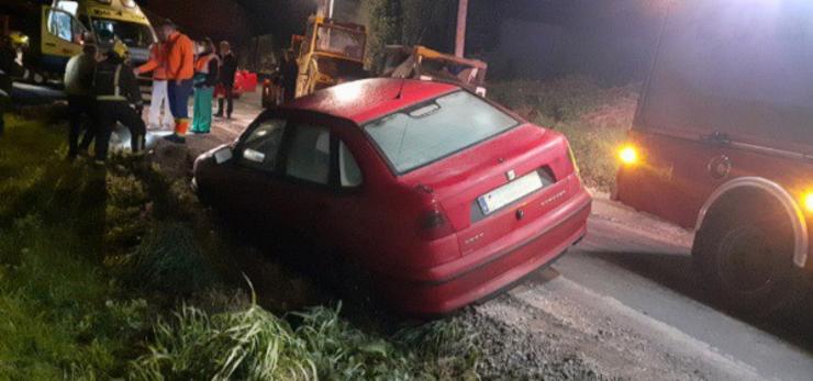 Imaxe do vehículo accidentado.. CONSORCIO CONTRA INCENDIOS DA CORUÑA