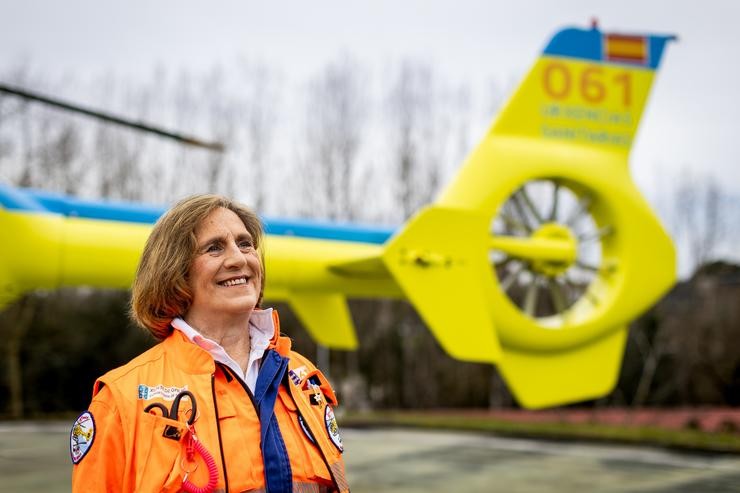 Entrevista a Charo Rúa, médica do helicóptero medicalizado do 061 de Santiago de Compostela 